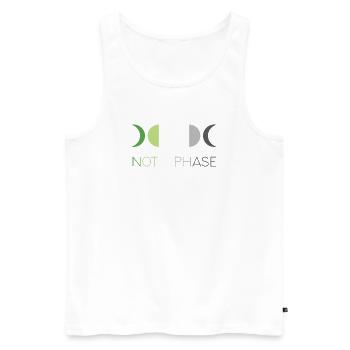 LGBTQ Pride Month - Keine Phase - Aromantic - Männer Premium Bio Tank Top - Weiß - Vorne - AI Model Male 178 light (178cm)