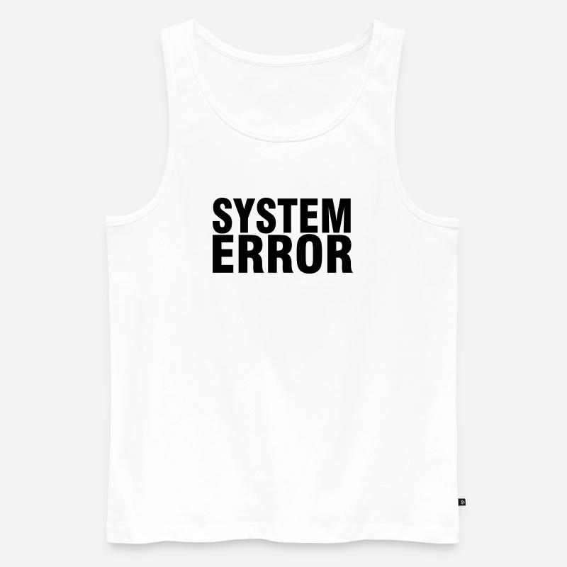 Systemfehler - Männer Premium Bio Tank Top - Weiß