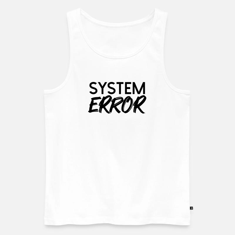 Systemfehler  - Männer Premium Bio Tank Top - Weiß
