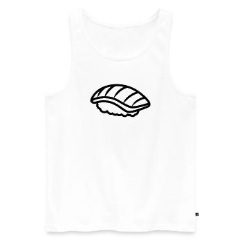 sushi - Débardeur bio Premium Homme - blanc - Devant - Michal (187cm)
