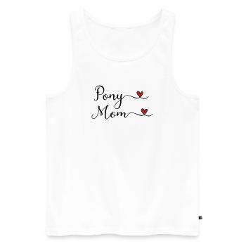 Pony Mama - Männer Premium Bio Tank Top - Weiß - Vorne - Michal (187cm)