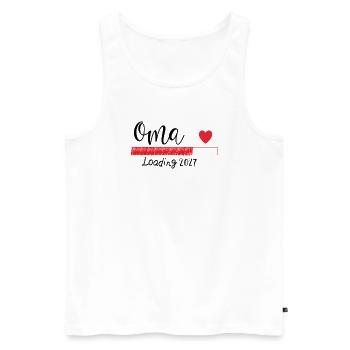 Oma 2027 - Männer Premium Bio Tank Top - Weiß - Vorne - Michal (187cm)