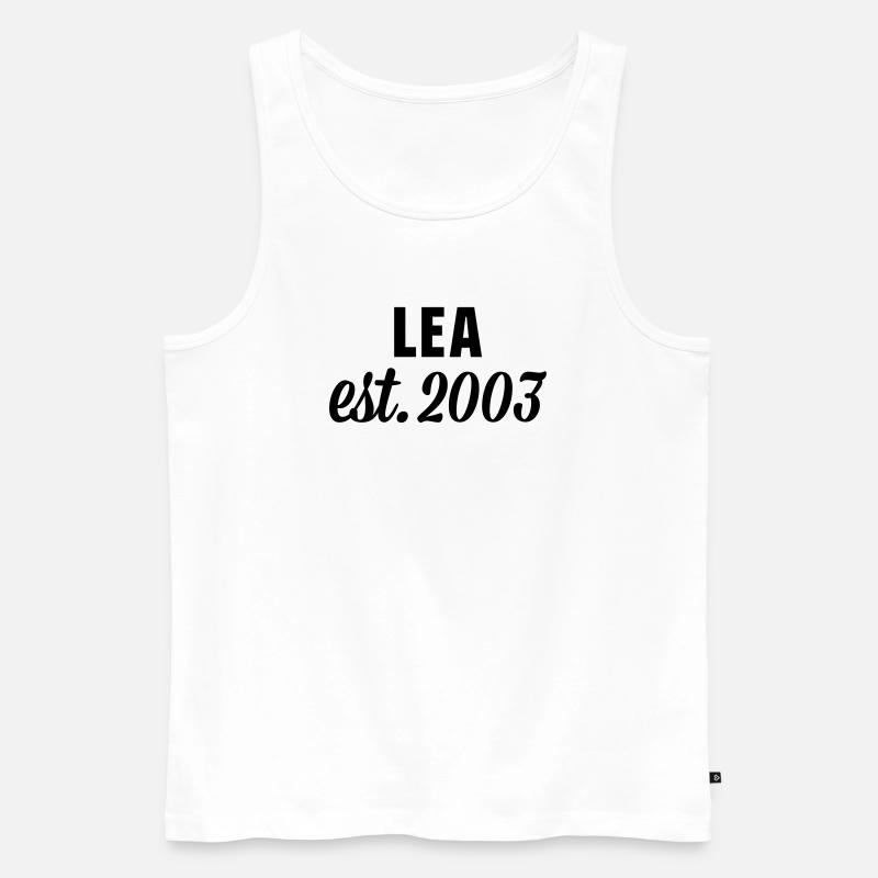 Lea est 2003 - Männer Premium Bio Tank Top - Weiß