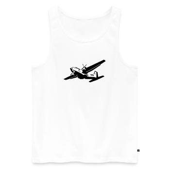 c160 - Men's Premium Organic Tank Top - white - Front - Michal (187cm)