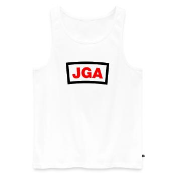 Bachelor Party - Men's Premium Organic Tank Top - white - Front - Michal (187cm)
