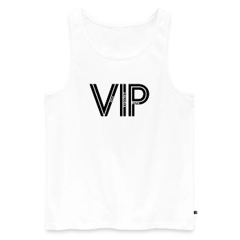 VIP - Papa - Männer Premium Bio Tank Top - Weiß - Vorne - AI Model Male 178 light (178cm)