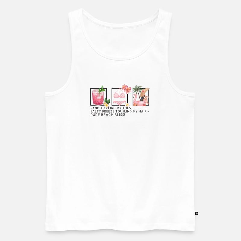 Summervibes - Männer Premium Bio Tank Top - Weiß