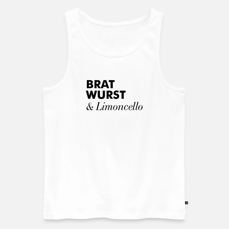 Bratwurst Limoncello Ausflug Sommer - Männer Premium Bio Tank Top - Weiß