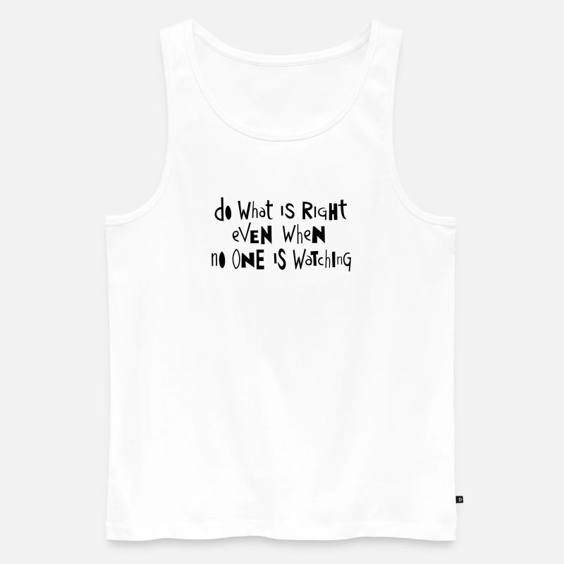Tun Sie, was ... von Cean - Männer Premium Bio Tank Top - Weiß