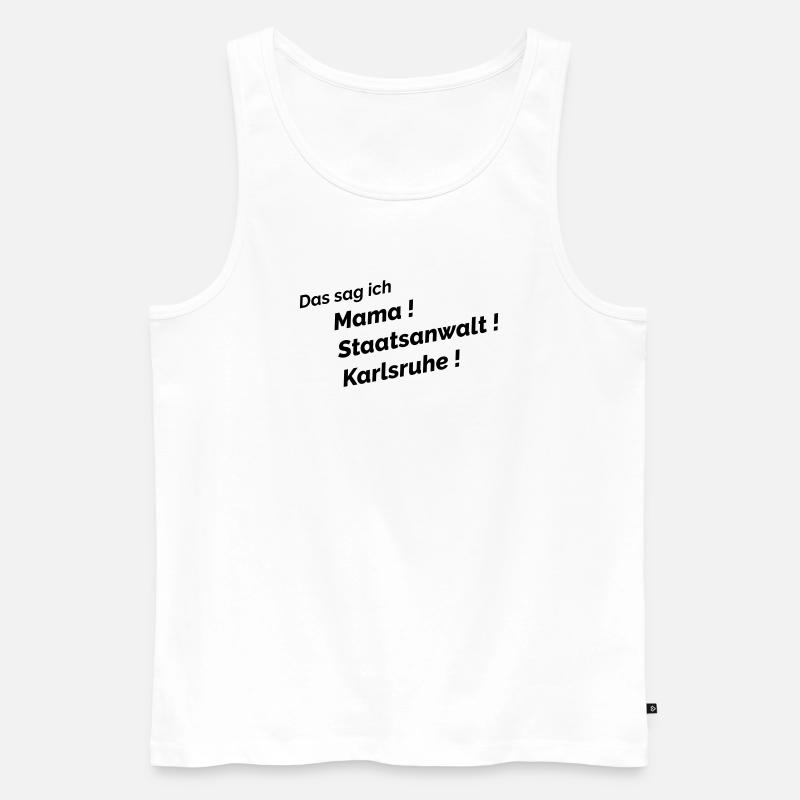 Das sag ich - Männer Premium Bio Tank Top - Weiß