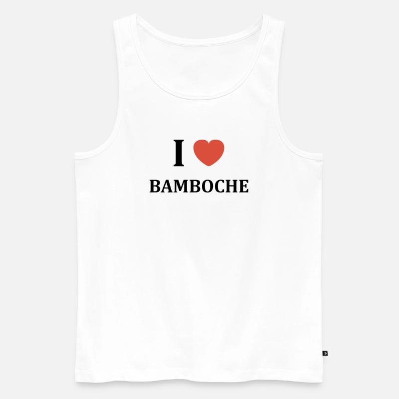 Bamboche - Männer Premium Bio Tank Top - Weiß