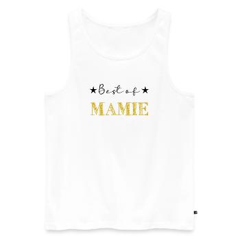 MOM. MOTHER's DAY. HAPPY MOTHER'S DAY. I LOVE YOU - Men's Premium Organic Tank Top - white - Front - Michal (187cm)