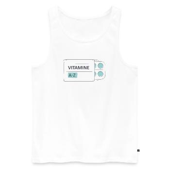 Medikamente Pillen Tabletten Packung - Männer Premium Bio Tank Top - Weiß - Vorne - AI Model Male 178 light (178cm)