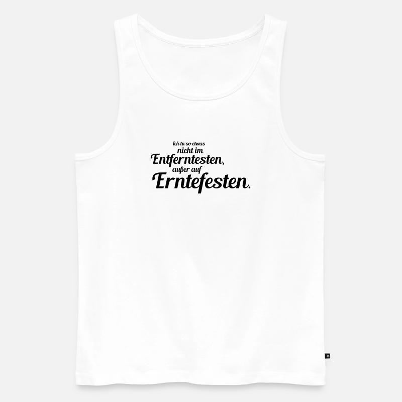 Erntefeste - Männer Premium Bio Tank Top - Weiß