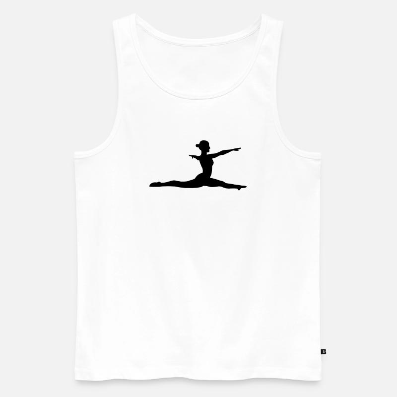 Gymnastik Mädchen - Männer Premium Bio Tank Top - Weiß