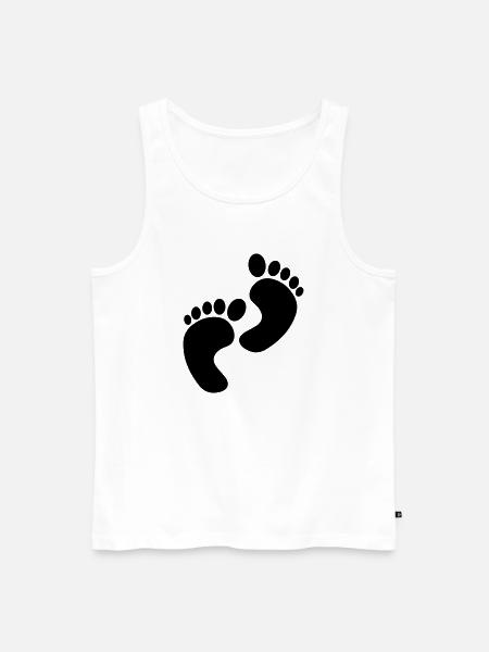 baby - Männer Premium Bio Tank Top - Weiß