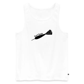 Dart, Darts, darten, Dart T-Shirt, Darts Shirt - Männer Premium Bio Tank Top - Weiß - Vorne - Michal (187cm)