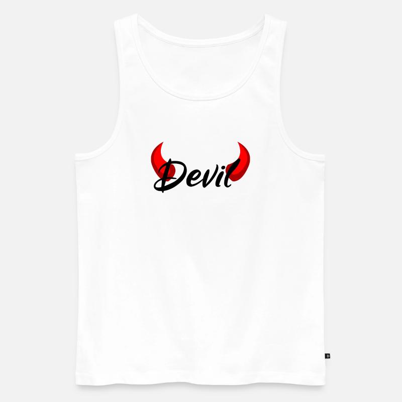 Ich bin ein Teufel - Devil - Männer Premium Bio Tank Top - Weiß