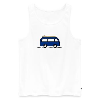 DAD. GRANDPA. FATHER'S DAY. MISTRESS. MASTER - Men's Premium Organic Tank Top - white - Front - AI Model Male 178 light (178cm)