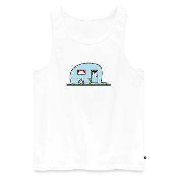 FEIERTAG. FROHE FEIERTAGE. GELIEBTE. MEISTER. LEHRER - Männer Premium Bio Tank Top - Weiß - Vorne - AI Model Male 178 light (178cm)