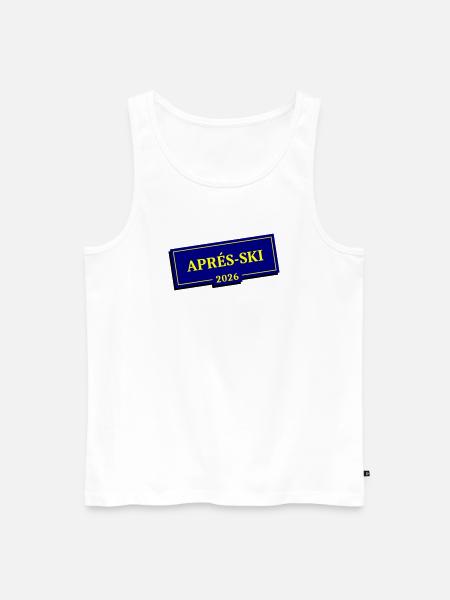 Après-ski 2026 - Men's Premium Organic Tank Top - white
