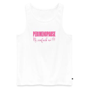 Perimenopause Frauen Stimmung - Männer Premium Bio Tank Top - Weiß - Vorne - AI Model Male 178 light (178cm)