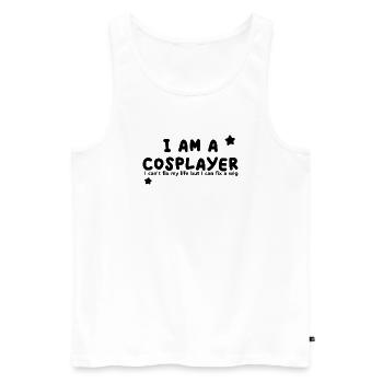 I am a Cosplayer - Men's Premium Organic Tank Top - white - Front - Michal (187cm)