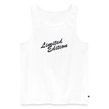 Édition limitée - Débardeur bio Premium Homme - blanc - Devant - Michal (187cm)