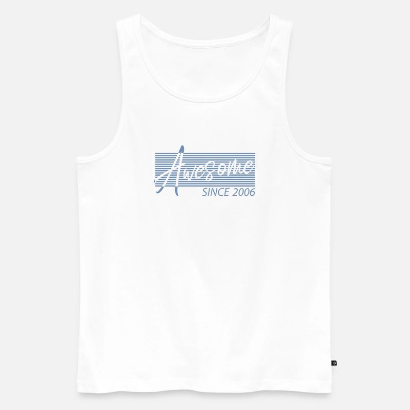 Awesome Since 2006 - Männer Premium Bio Tank Top - Weiß
