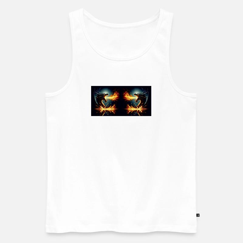 Flamenkampf - Männer Premium Bio Tank Top - Weiß