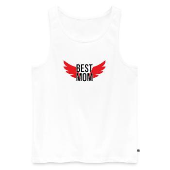 Beste Mama - Muttertag - Männer Premium Bio Tank Top - Weiß - Vorne - Michal (187cm)