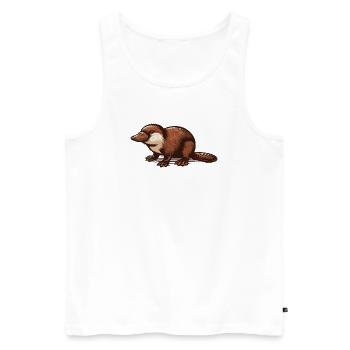 Ornithorynque - Débardeur bio Premium Homme - blanc - Devant - Michal (187cm)
