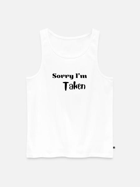 Funny Valentine Love Shirt - Men's Premium Organic Tank Top - white