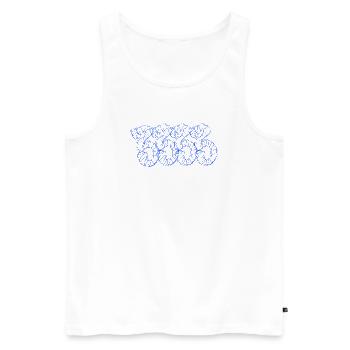 3333 - Gift idea for fans of the number 3333 - Men's Premium Organic Tank Top - white - Front - AI Model Male 178 light (178cm)