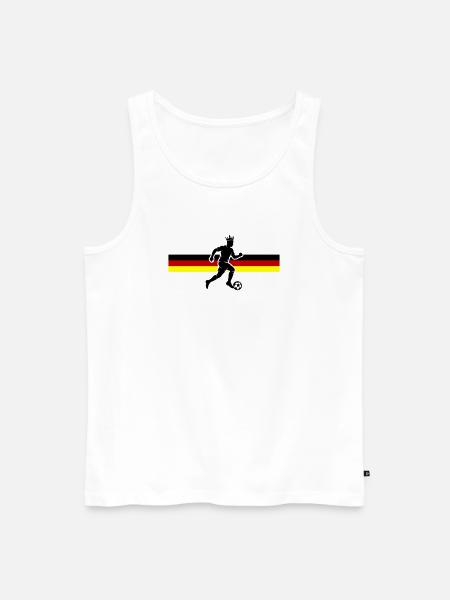 Soccer Germany Soccer Flag - Men's Premium Organic Tank Top - white