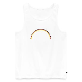 Évent du drapeau allemand - Débardeur bio Premium Homme - blanc - Devant - Michal (187cm)