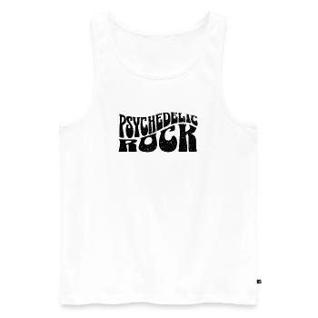 Psychedelischer Rock - Männer Premium Bio Tank Top - Weiß - Vorne - Michal (187cm)
