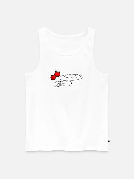 Vespers - Men's Premium Organic Tank Top - white