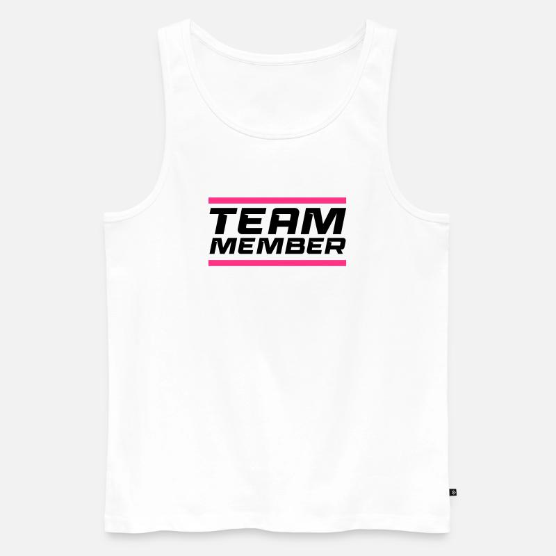 Team Member - Männer Premium Bio Tank Top - Weiß
