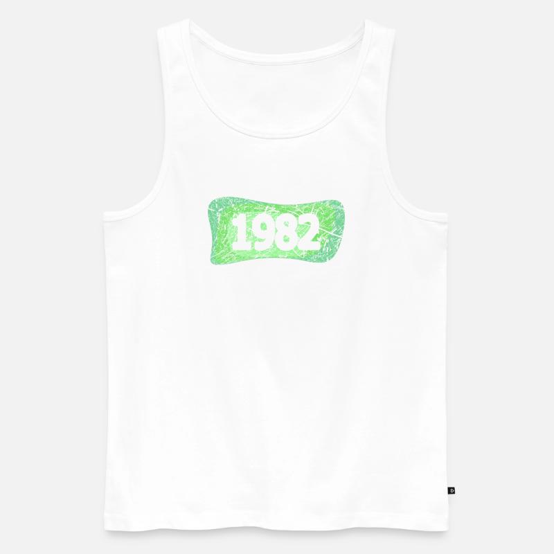 1982 - Männer Premium Bio Tank Top - Weiß