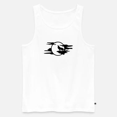 Der schwarze Wolf - Männer Premium Bio Tank Top - Weiß