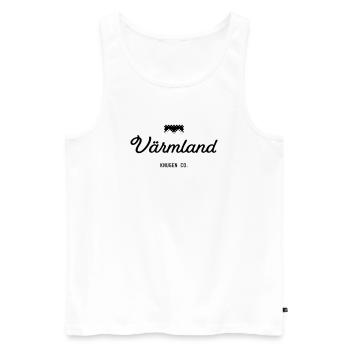 Värmland noir - Débardeur bio Premium Homme - blanc - Devant - Michal (187cm)