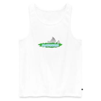 Berg Maokegebirge - Männer Premium Bio Tank Top - Weiß - Vorne - Michal (187cm)