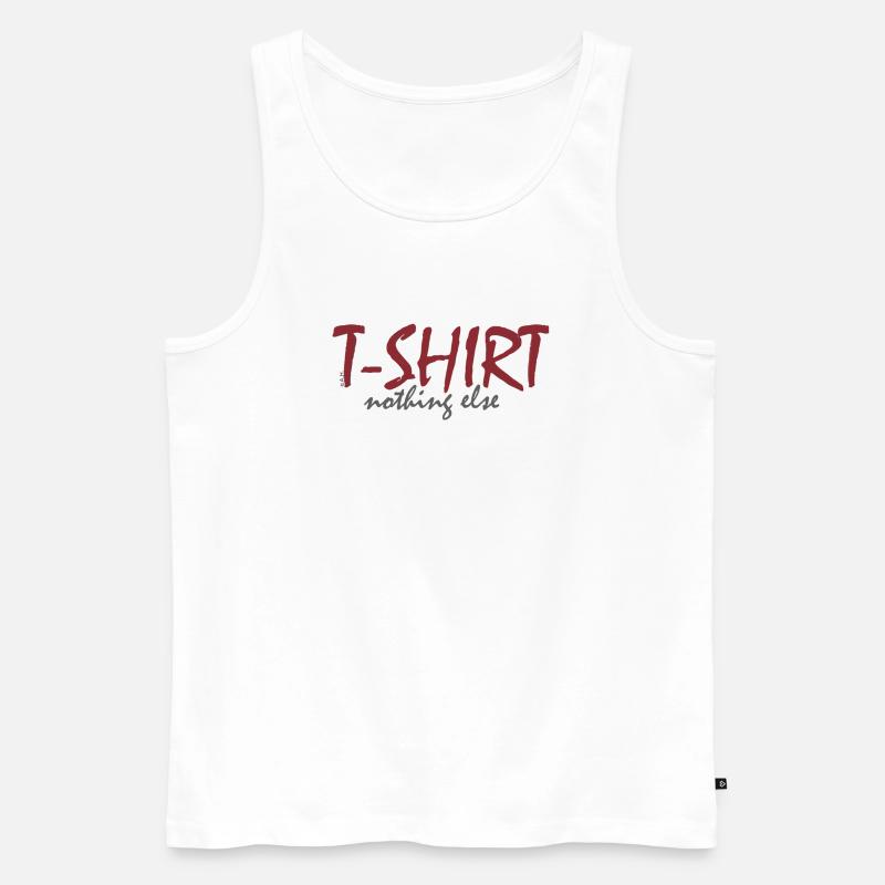 T‑Shirt nothing else - Männer Premium Bio Tank Top - Weiß
