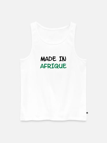 Made in AFRIQUE ! - Débardeur bio Premium Homme - blanc