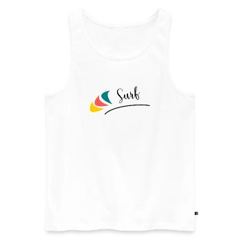 FEIERTAG. FROHE FEIERTAGE. GELIEBTE. MEISTER. LEHRER - Männer Premium Bio Tank Top - Weiß - Vorne - AI Model Male 178 light (178cm)