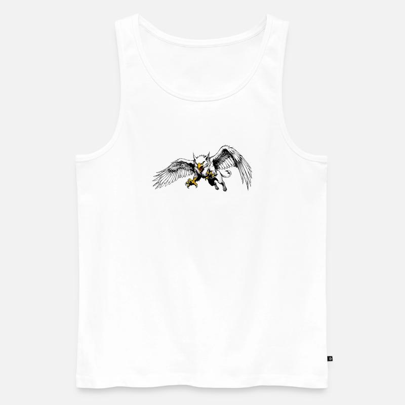 Rostocker Greif - Männer Premium Bio Tank Top - Weiß