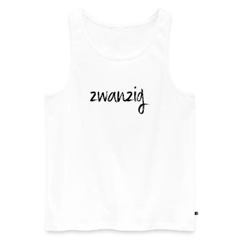 20 zwanzig 20. Geburtstag Geschenk - Männer Premium Bio Tank Top - Weiß - Vorne - Michal (187cm)