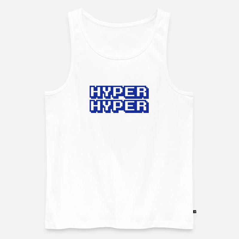 HYPER HYPER - Männer Premium Bio Tank Top - Weiß