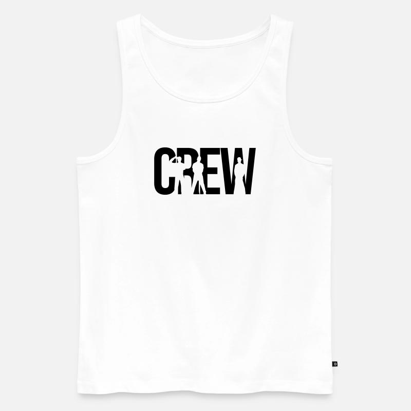 crew - Männer Premium Bio Tank Top - Weiß